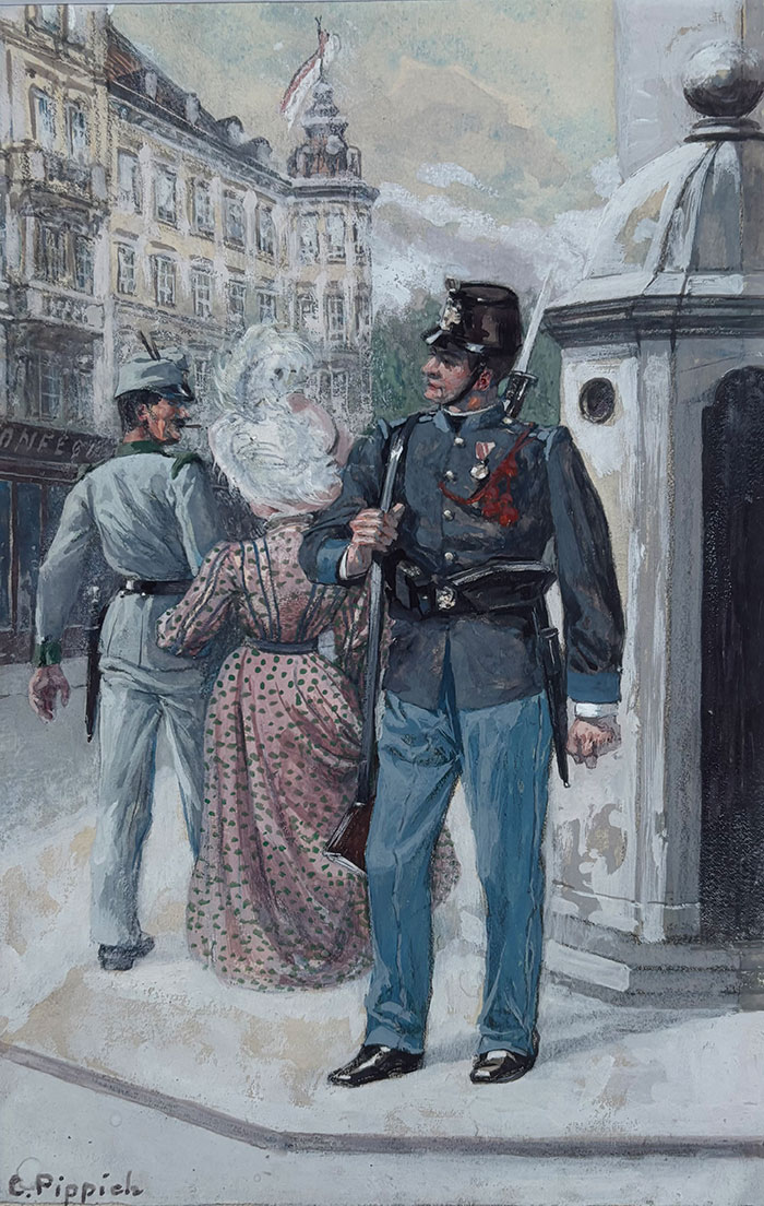 Aquarell, des Künstlers Carl PIPPICH